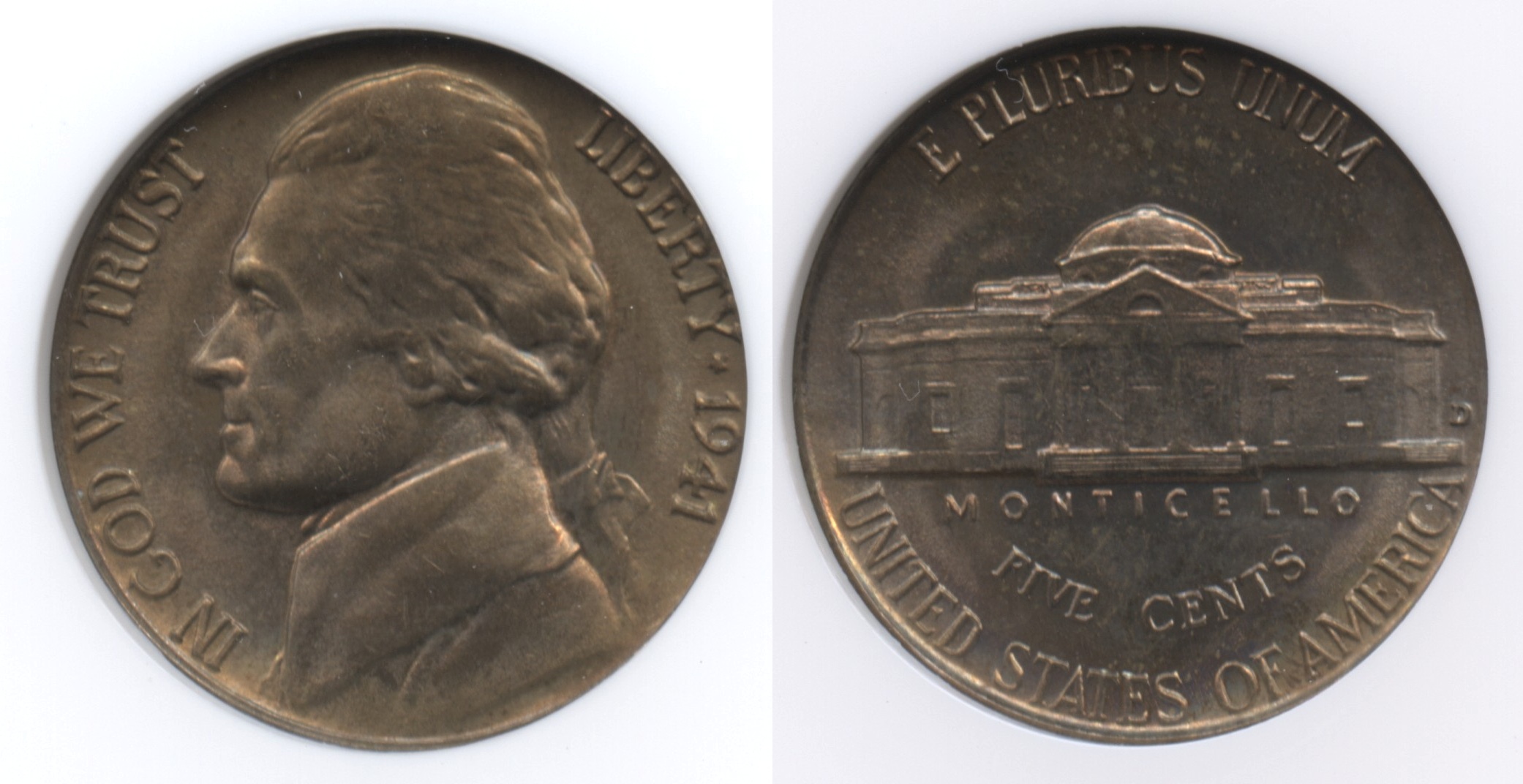 1941-D Jefferson Nickel NGC MS-66