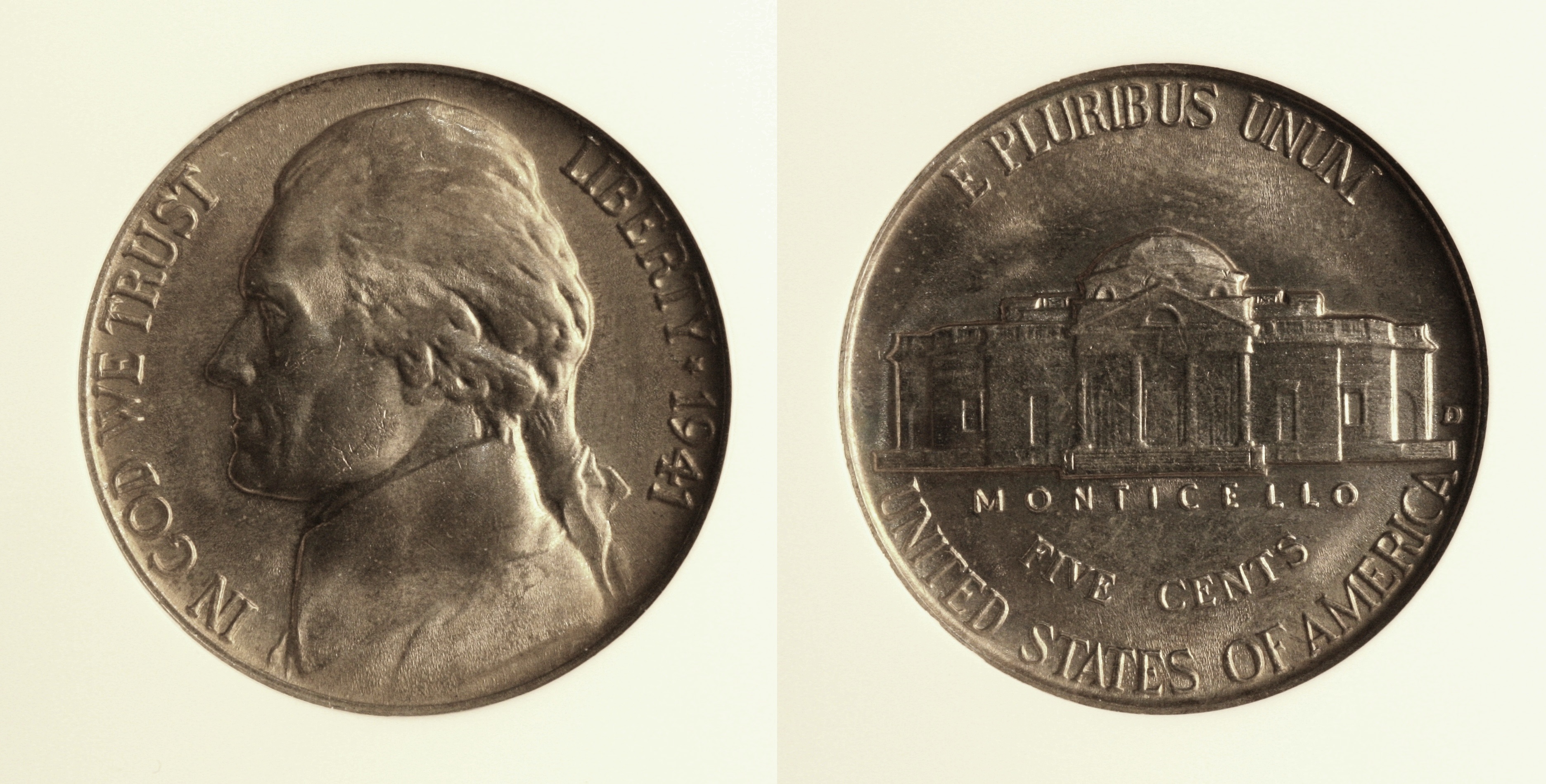 1941-D Jefferson Nickel NGC MS-66 camera