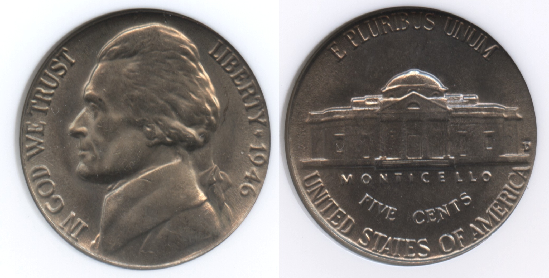 1946-D Jefferson Nickel NGC MS-66 #a