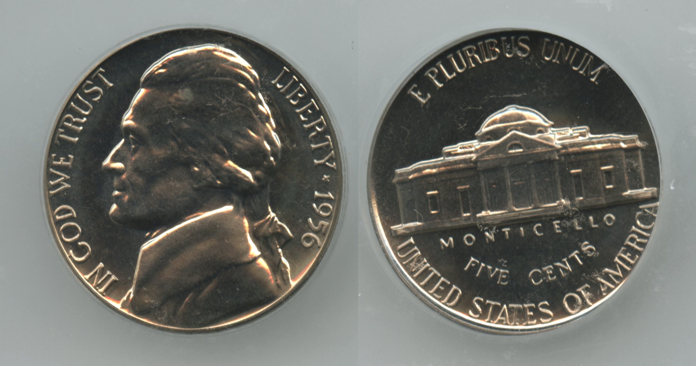 1956 Jefferson Nickel ICG Proof-65