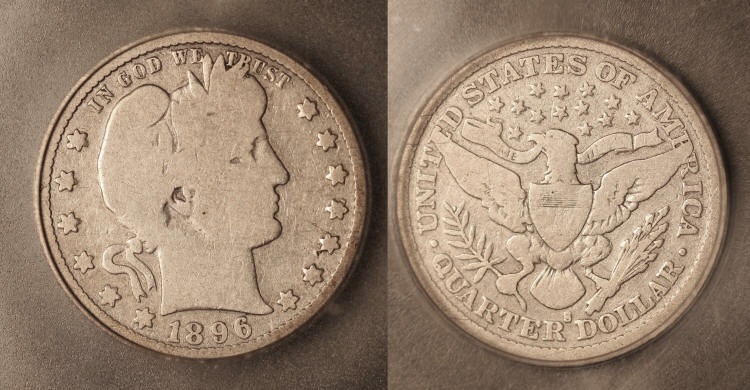1896-S Barber Quarter ICG G-6 camera small
