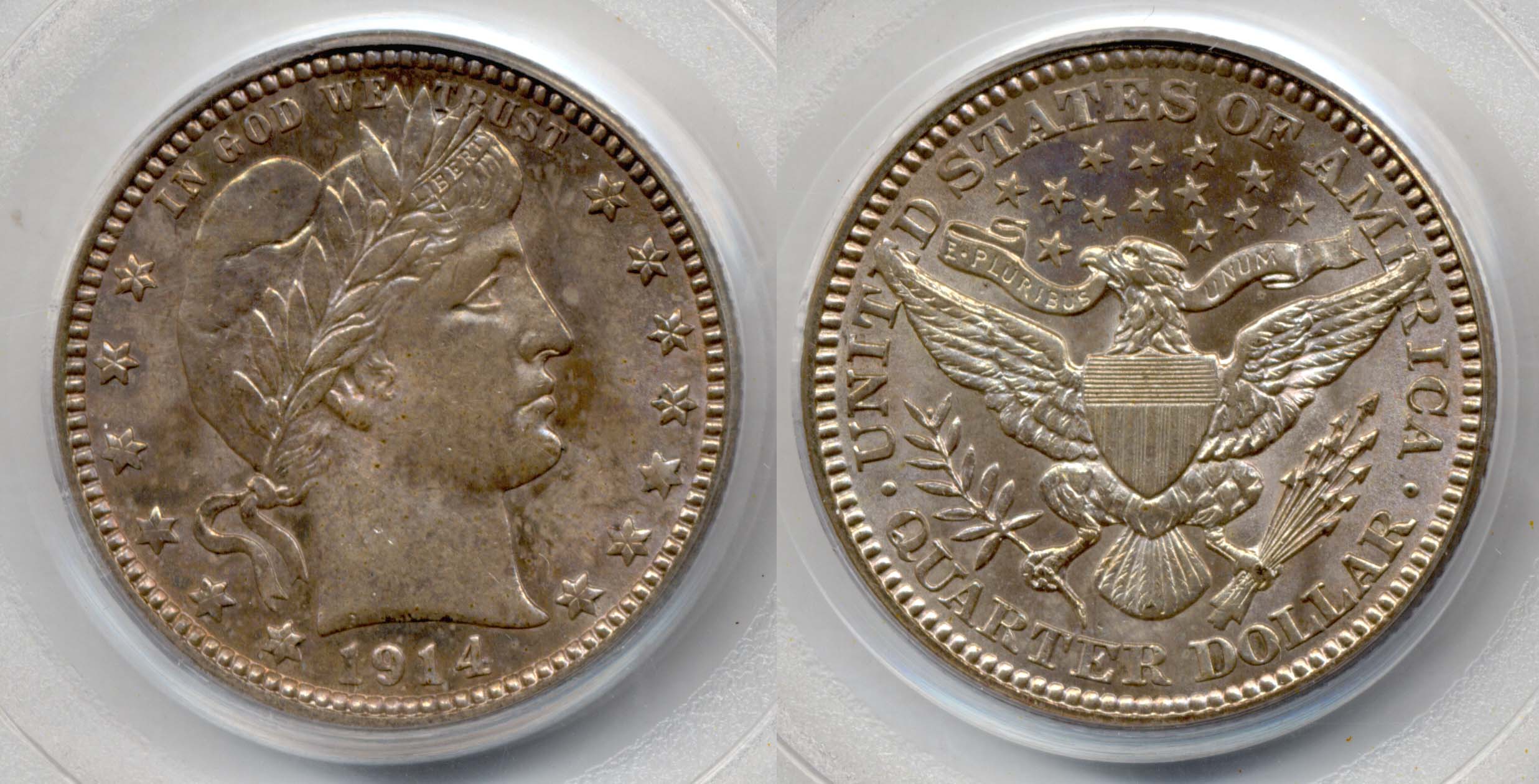 1914 Barber Quarter PCGS MS-64