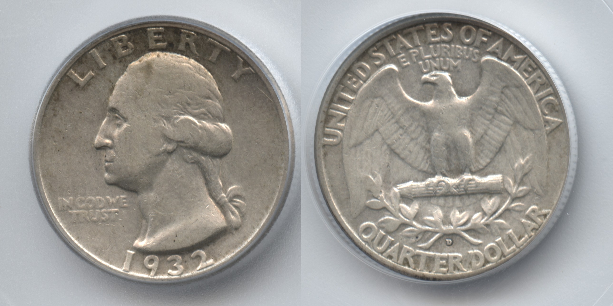 1932-D Washington Quarter ICG EF-40