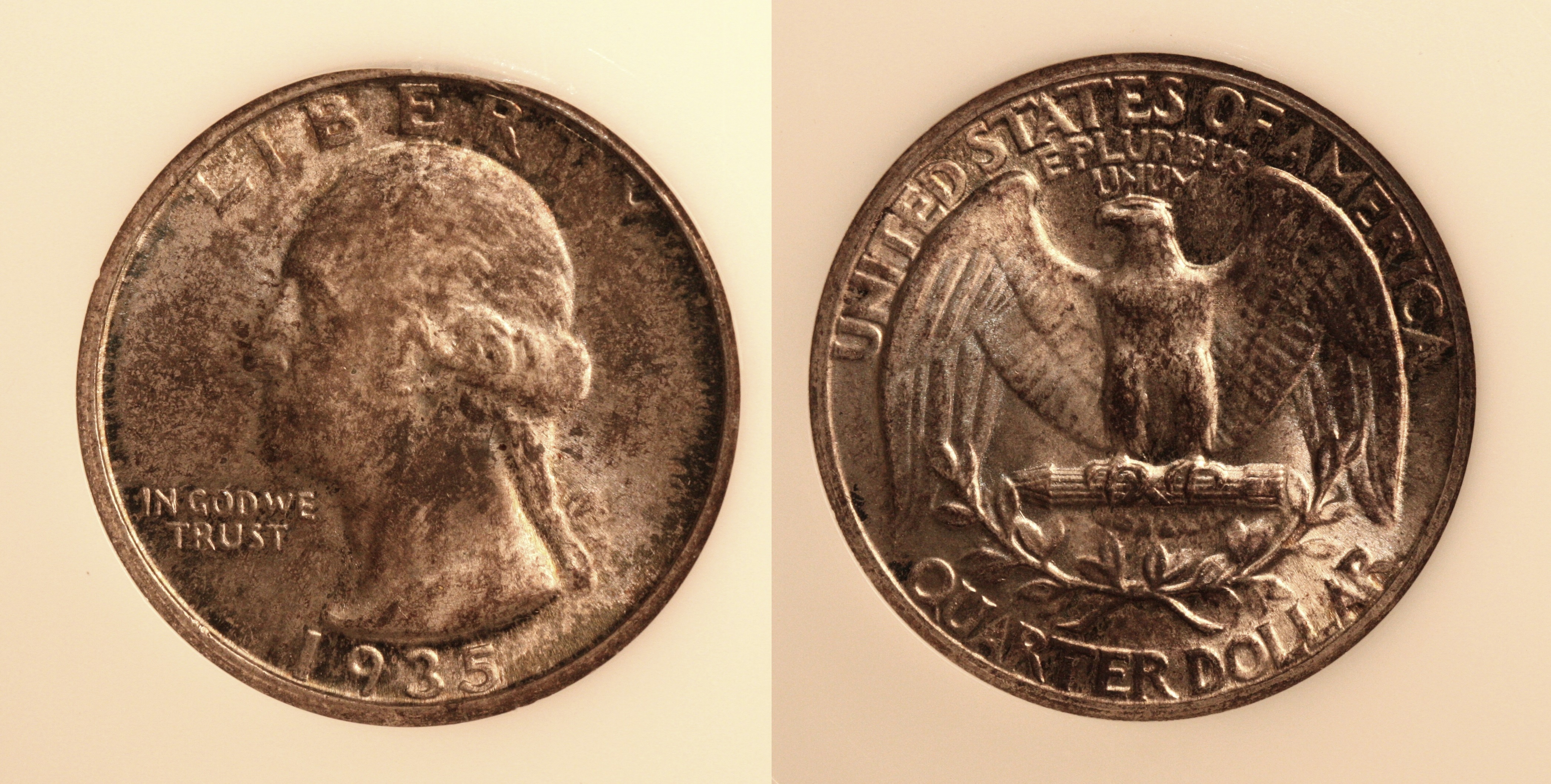 1935 Washington Quarter PCI MS-65 camera