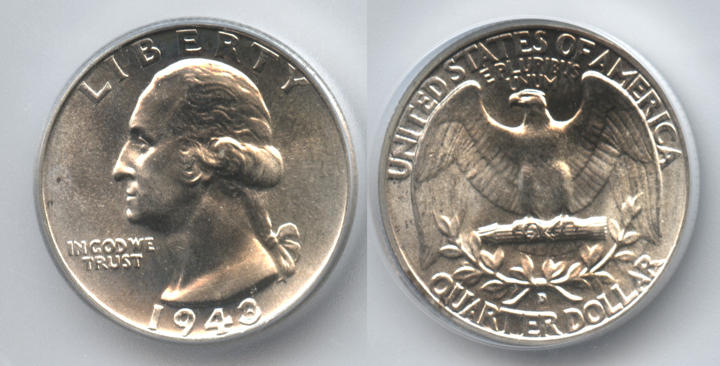 1943-D Washington Quarter ICG MS-66