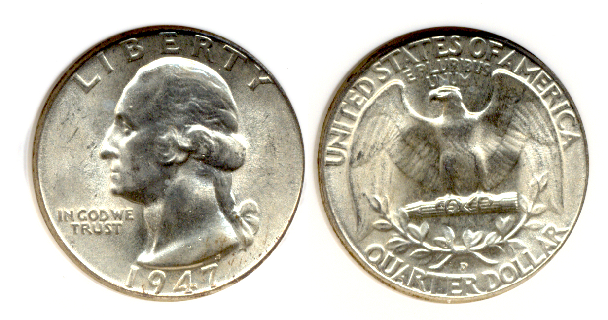 1947-D Washington Quarter NGC MS-66 #b