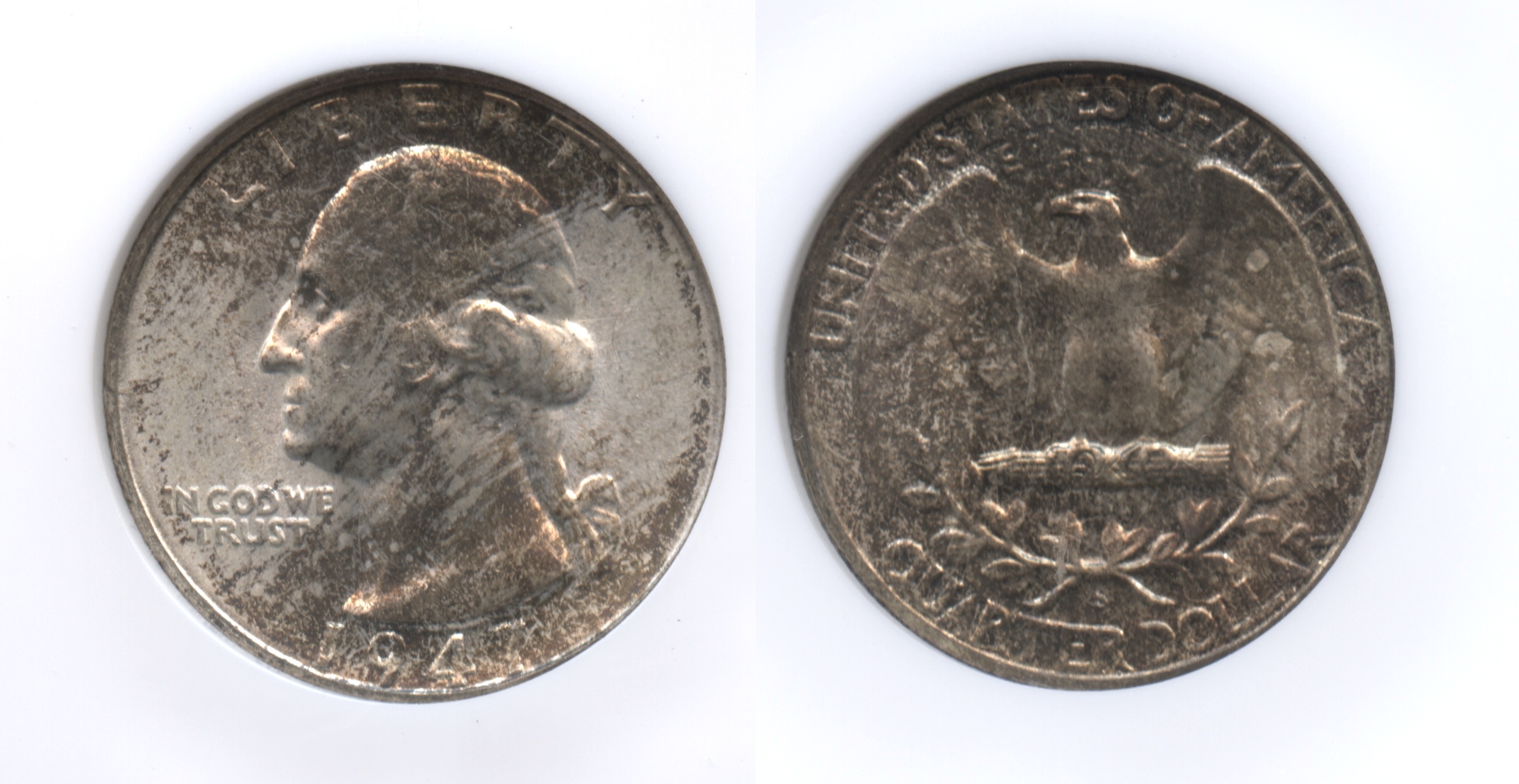 1947-S Washington Quarter NGC MS-65