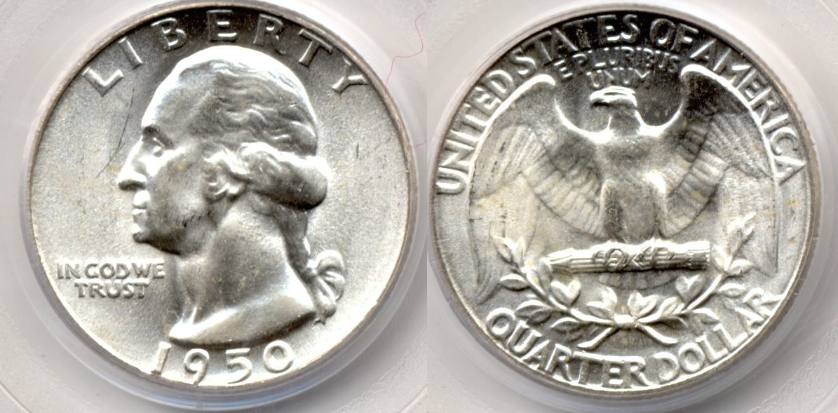 1950 Washington Quarter PCGS MS-65 b