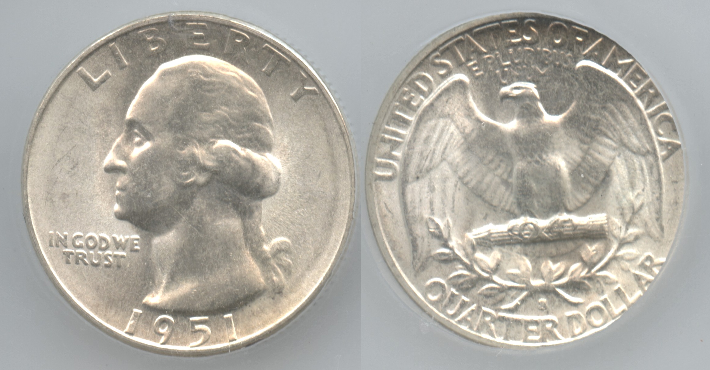 1951-S Washington Quarter ICG MS-64