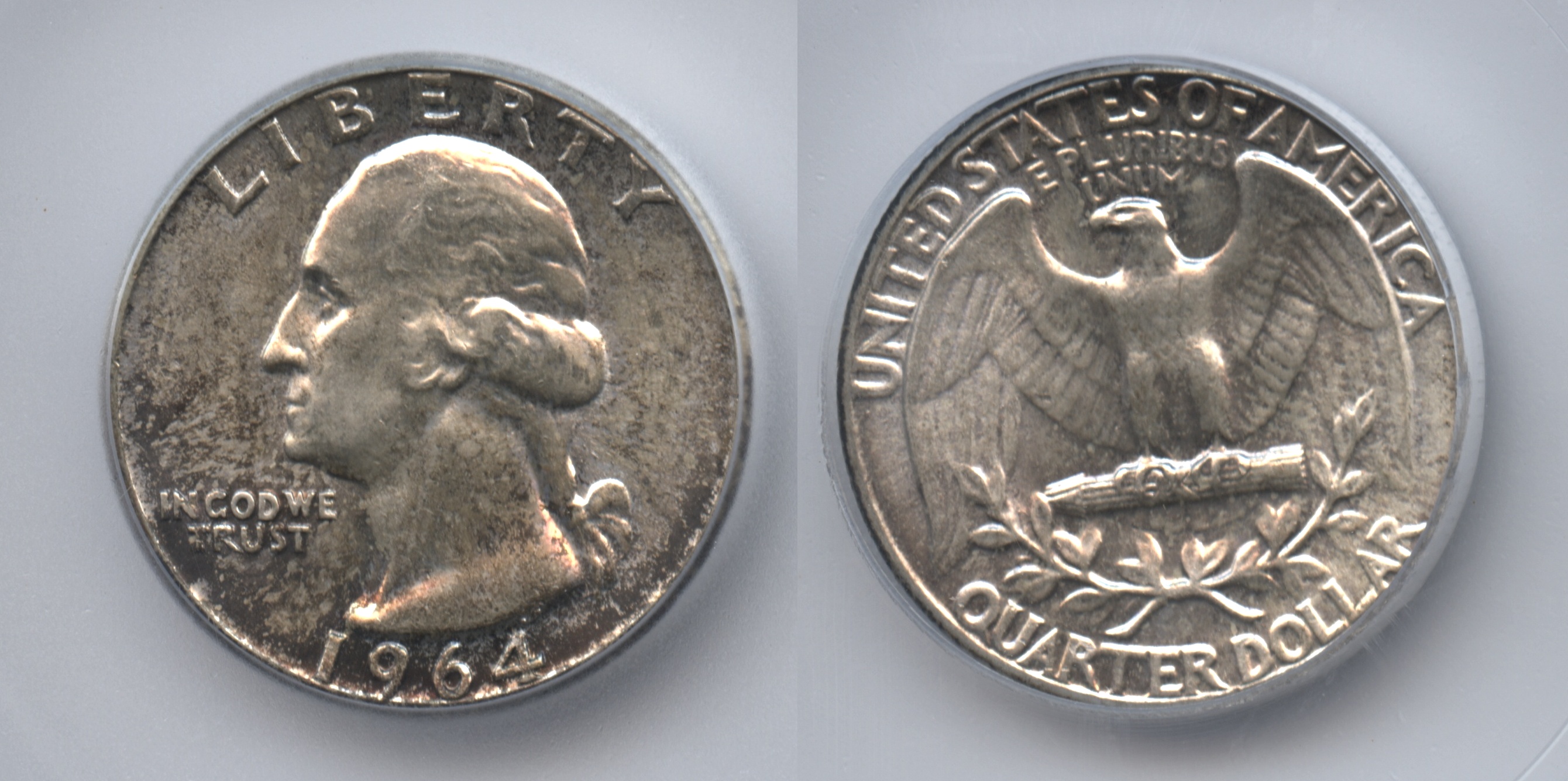 1964 Washington Quarter ICG MS-66