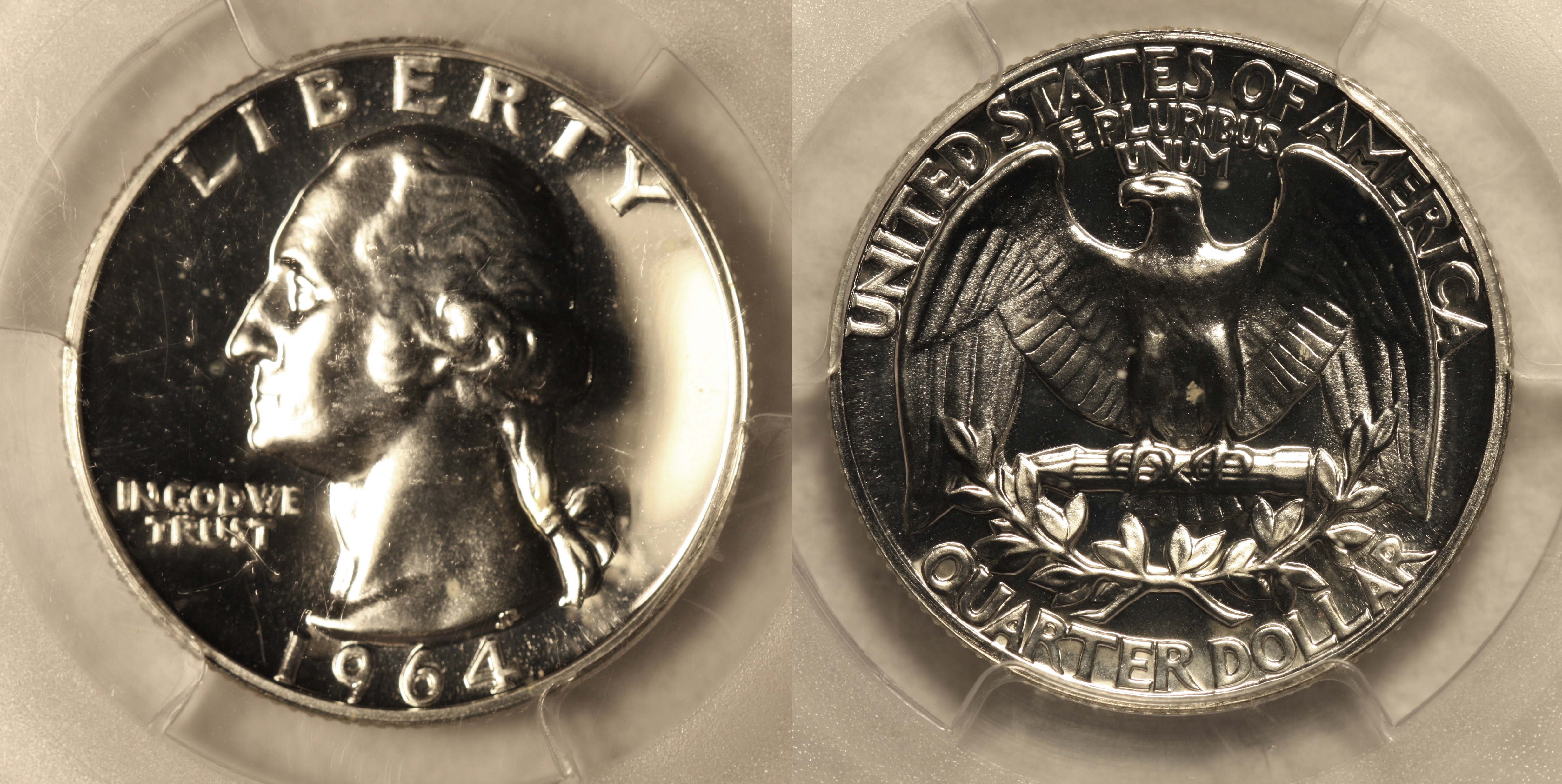 1964 Washington Quarter PCGS Proof-66 #a camera