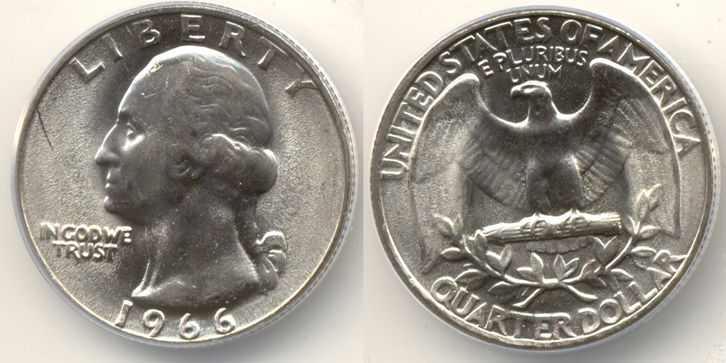 1966 Washington Quarter ANACS MS-66