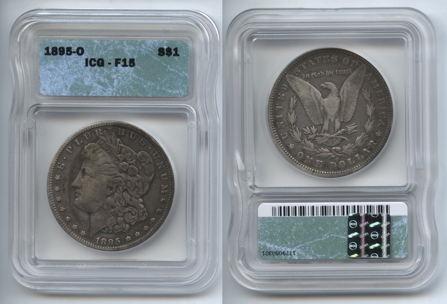 1895-O Morgan Silver Dollar ICG Fine-15