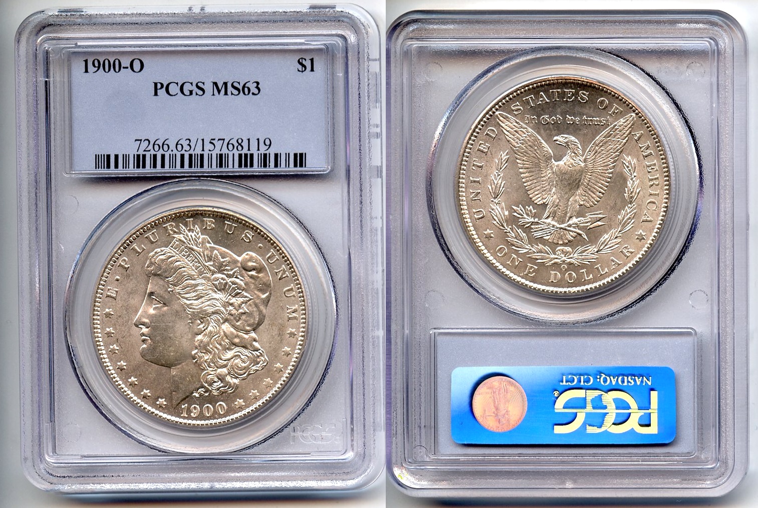 1900-O Morgan Silver Dollar PCGS MS-63