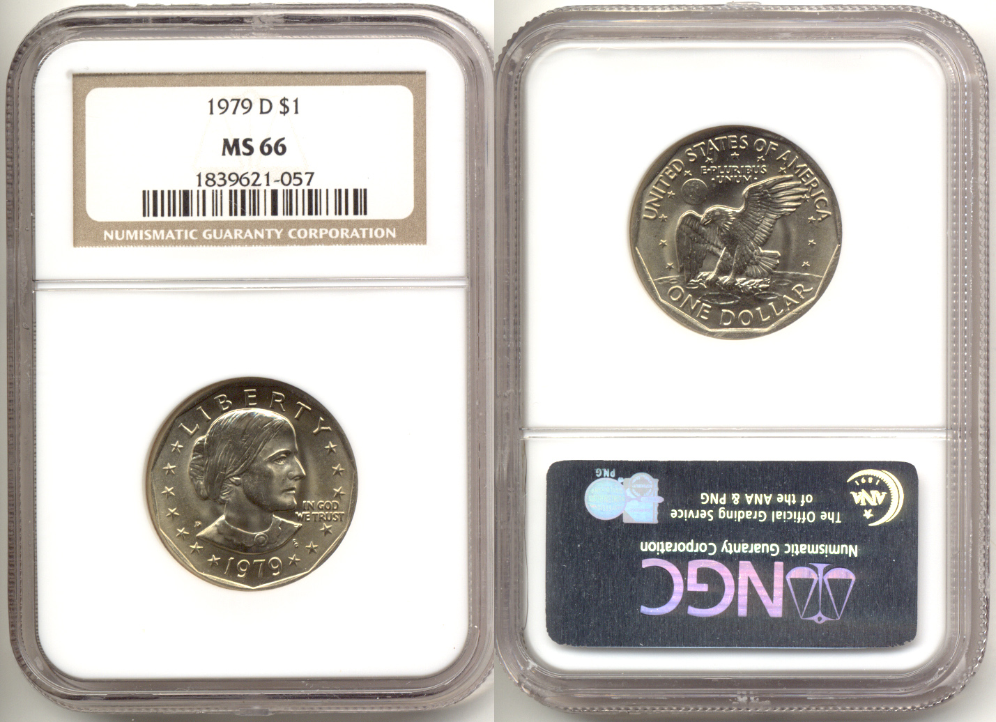 1979-D Susan Anthony Silver Dollar NGC MS-66