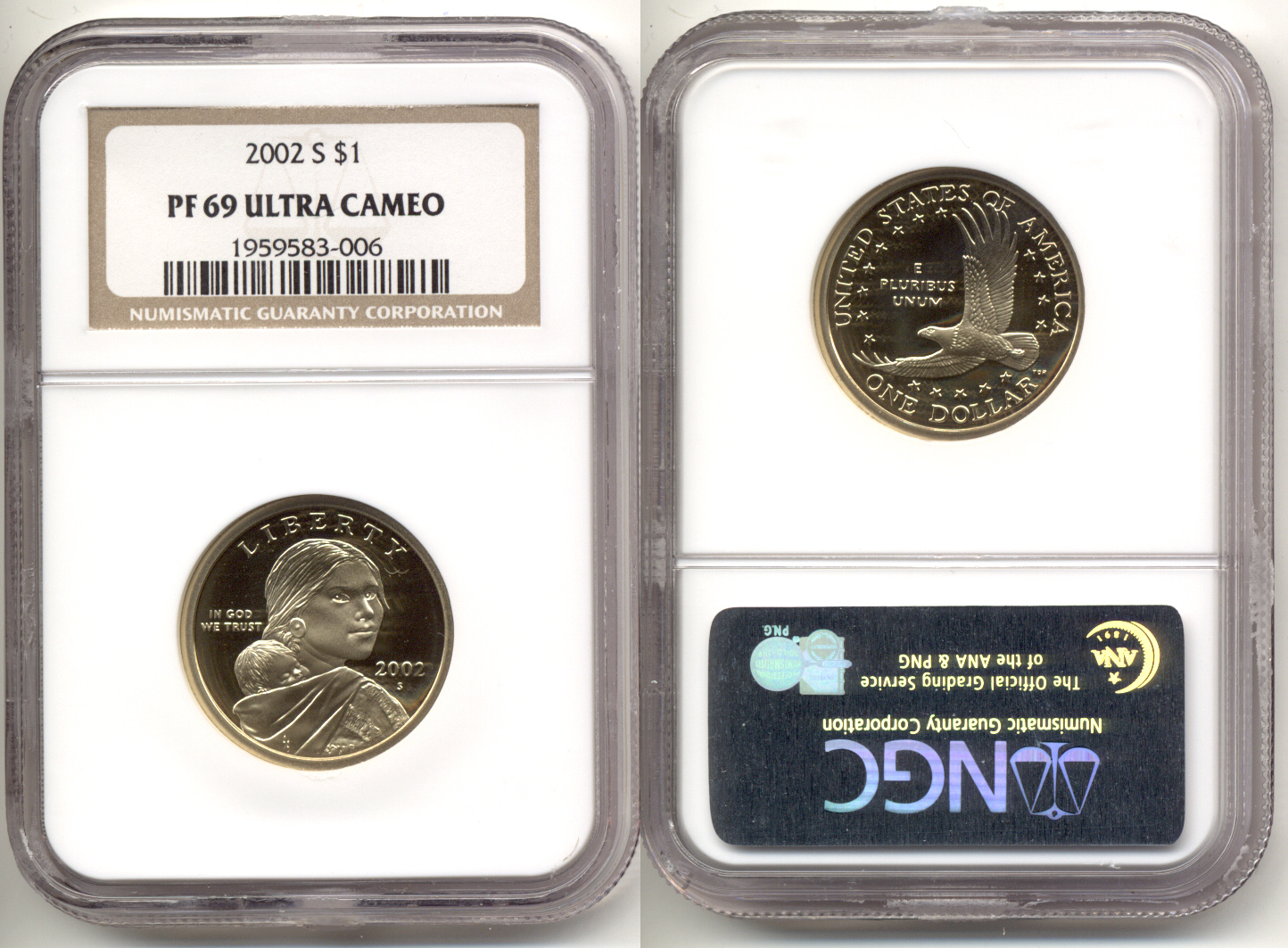 2002-S Sacagawea Dollar NGC Proof-69 Ultra Cameo b