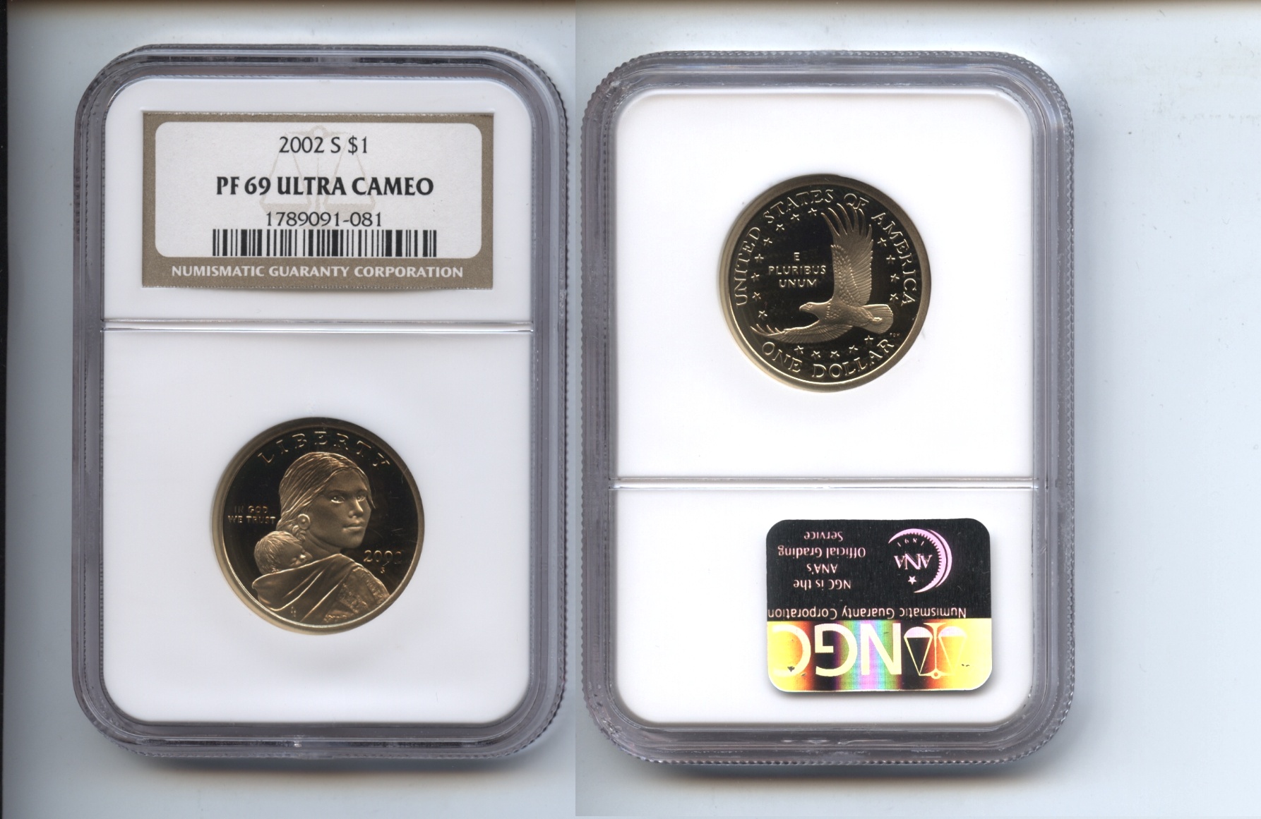 2002-S Sacagawea Dollar NGC Proof-69 Ultra Cameo #e