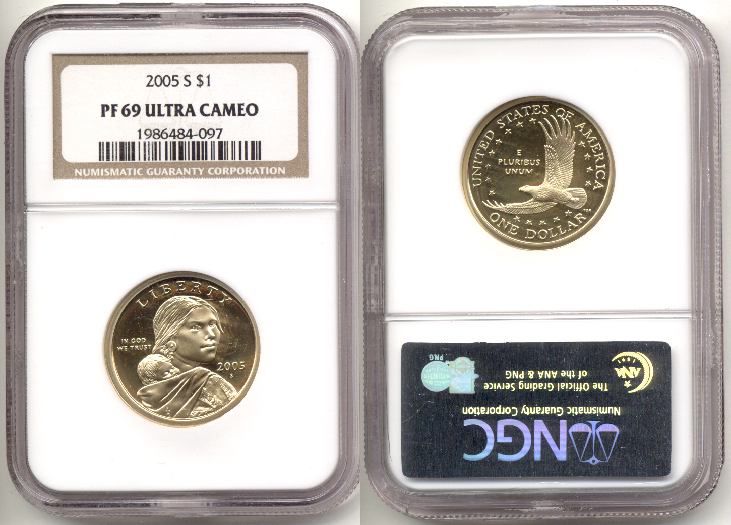 2005-S Sacagawea Dollar NGC Proof-69 Ultra Cameo a