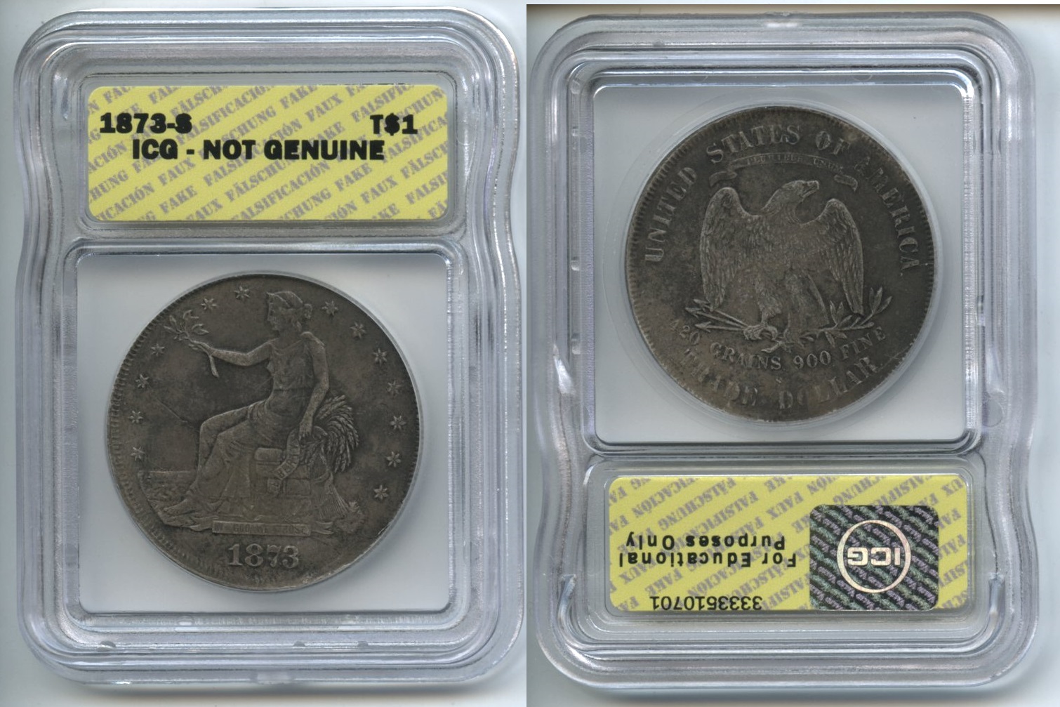 Alaska Coin Exchange Presents The 1873-S Trade Dollar ICG ...