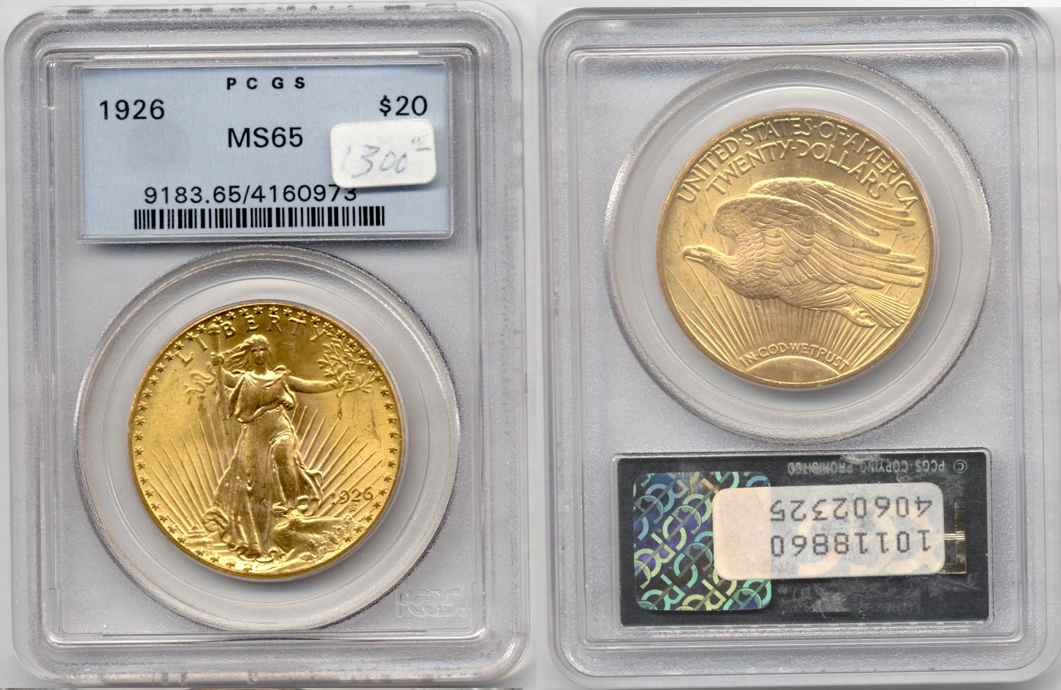 1926 Saint Gaudens Double Eagle PCGS MS-65 a