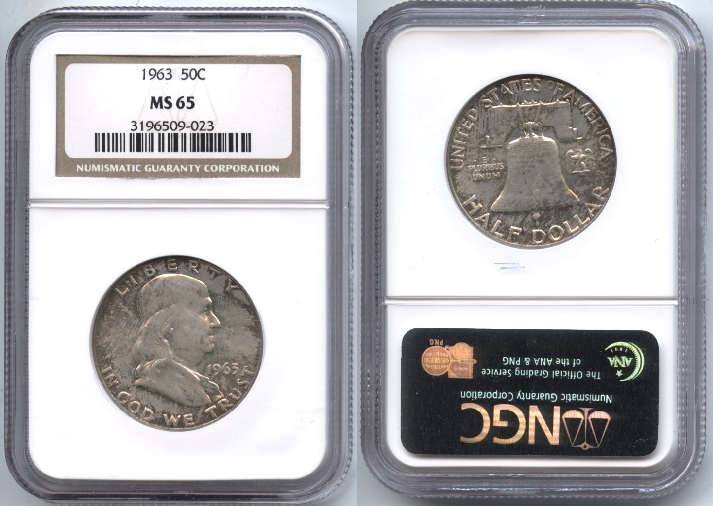 1963 Franklin Half Dollar NGC MS-65 #d