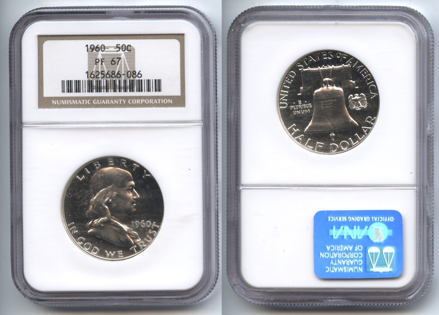 1960 Franklin Half Dollar NGC Proof-67 #i