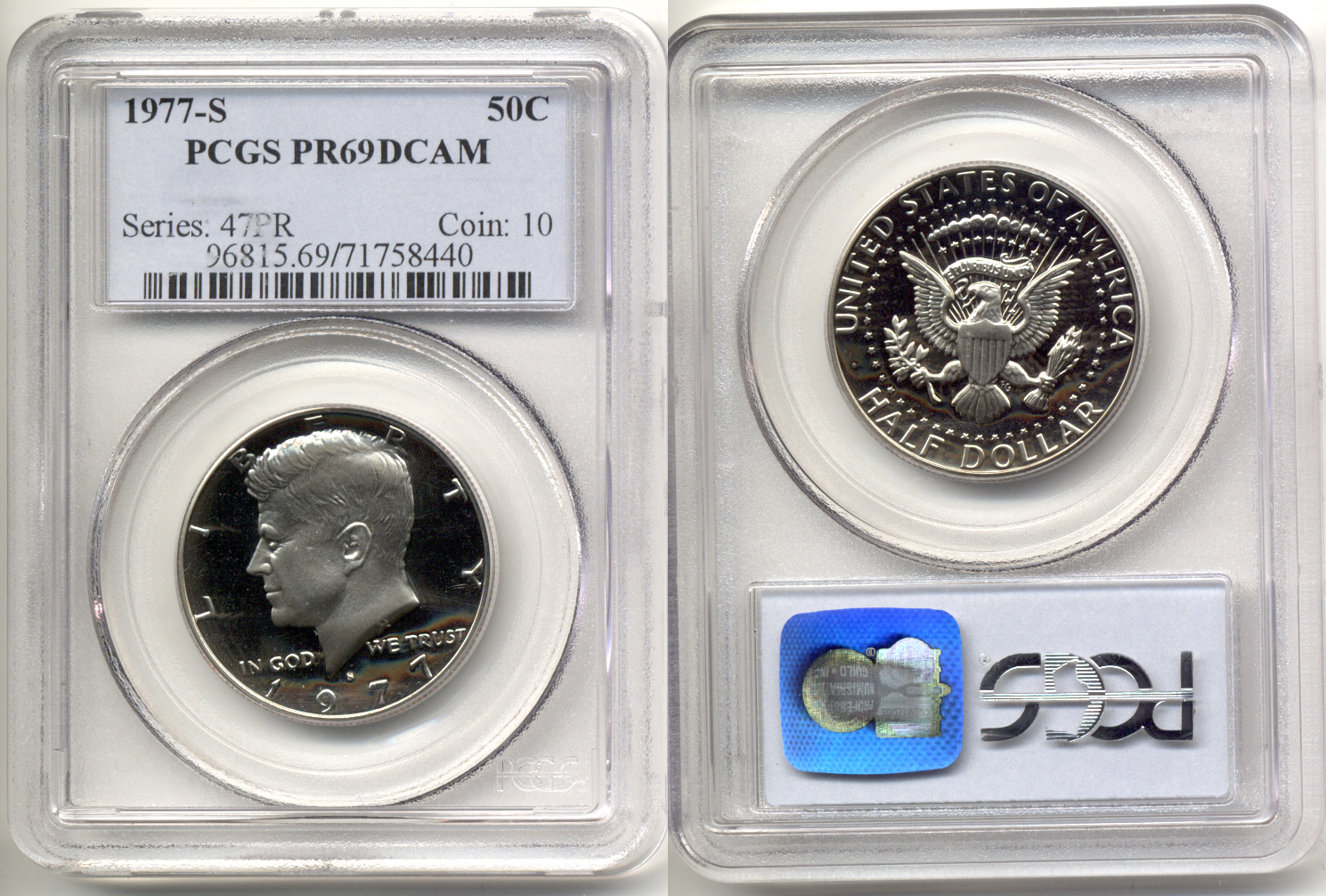 1977-S Kennedy Half Dollar PCGS Proof-69 Deep Cameo