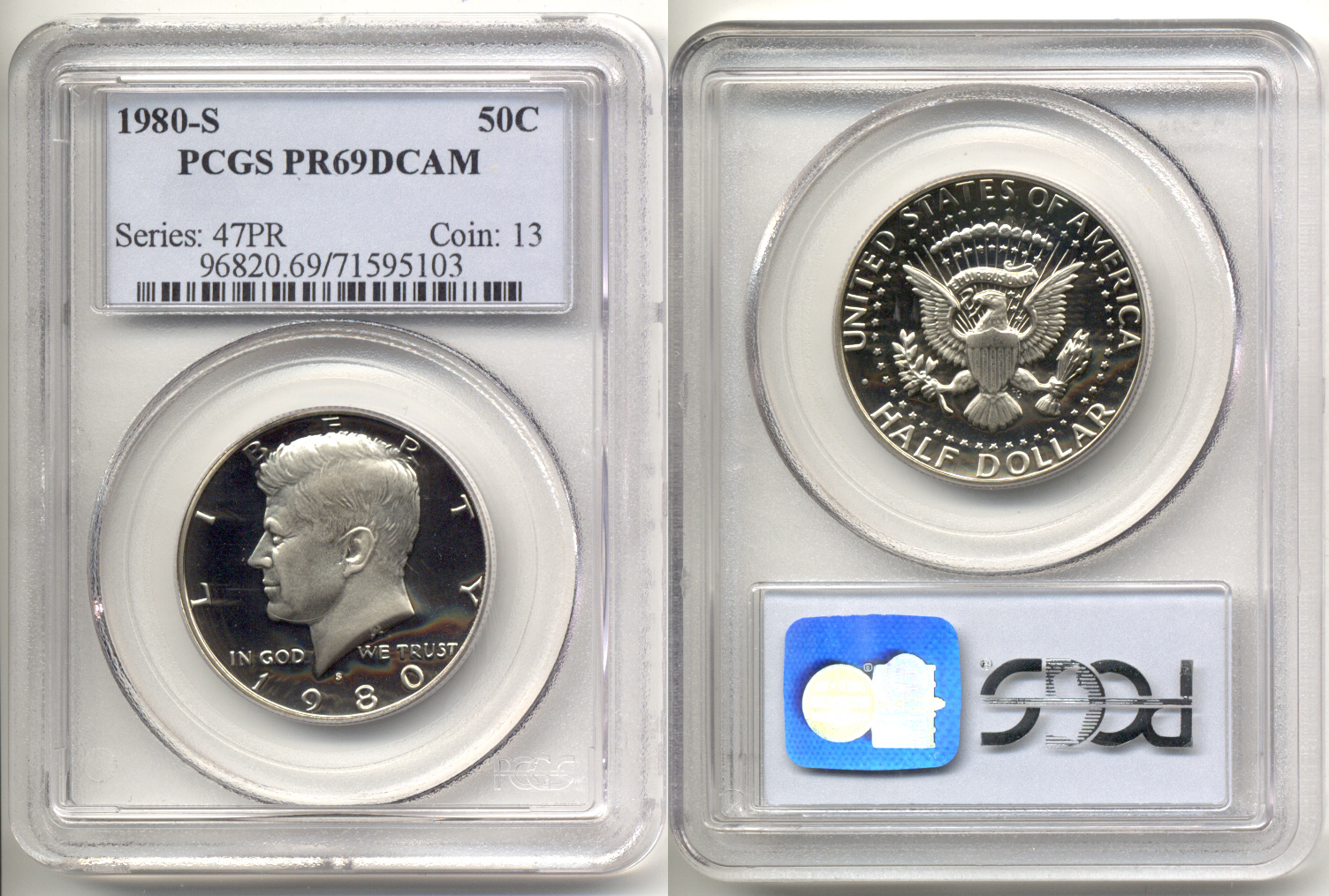 1980-S Kennedy Half Dollar PCGS Proof-69 Deep Cameo d