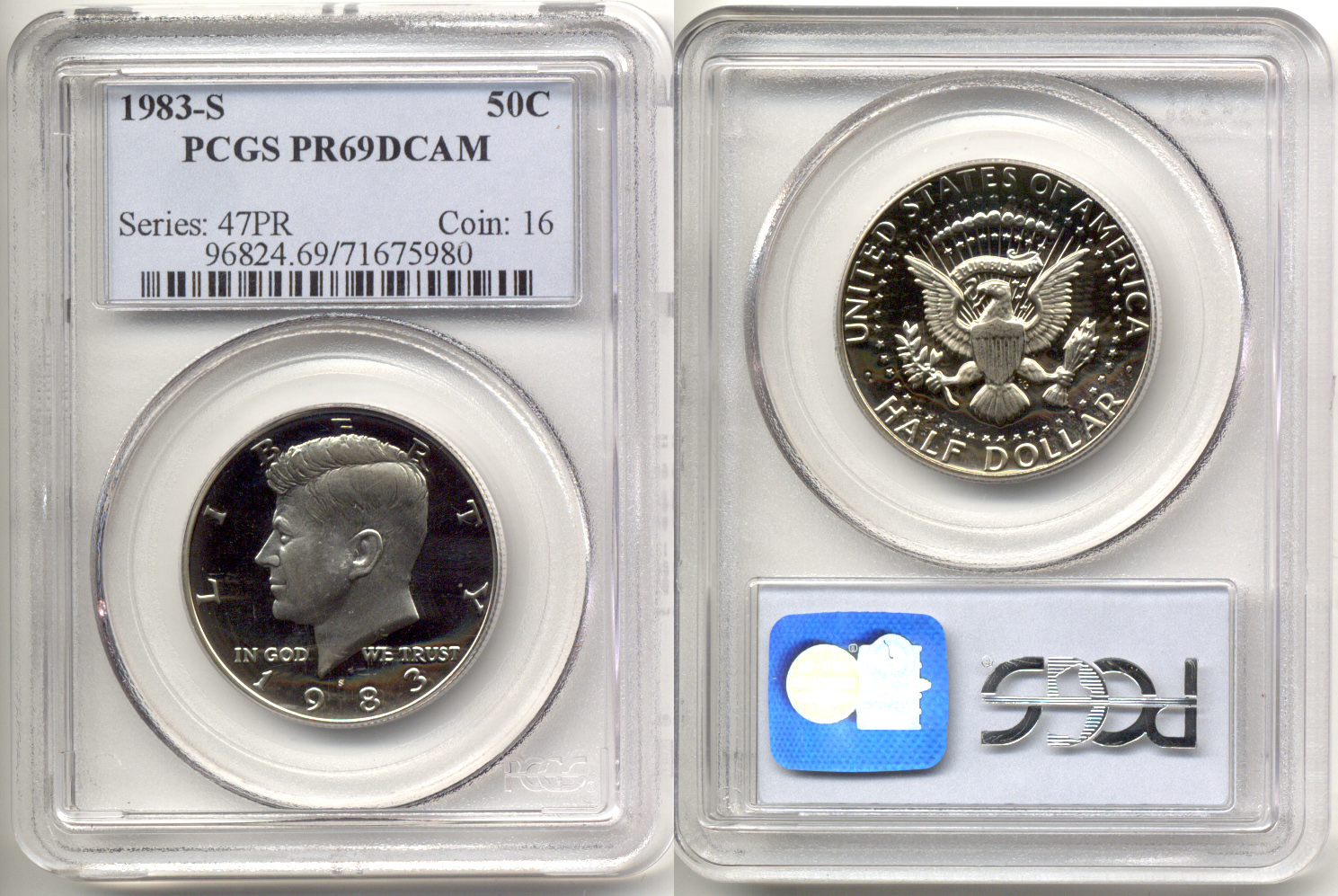 1983-S Kennedy Half Dollar PCGS Proof-69 Deep Cameo