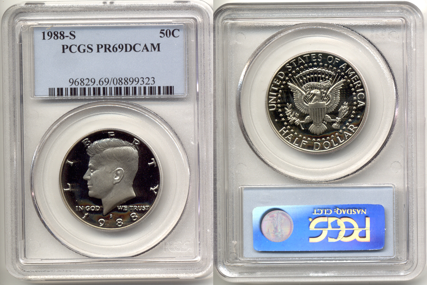 1988-S Kennedy Half Dollar PCGS Proof-69 Deep Cameo d