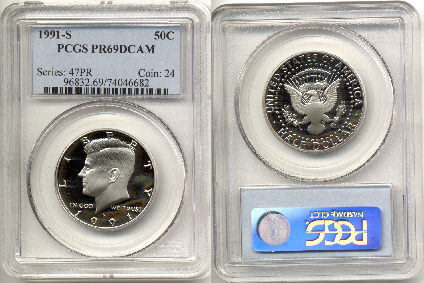 1991-S Kennedy Half Dollar PCGS Proof-69 Deep Cameo