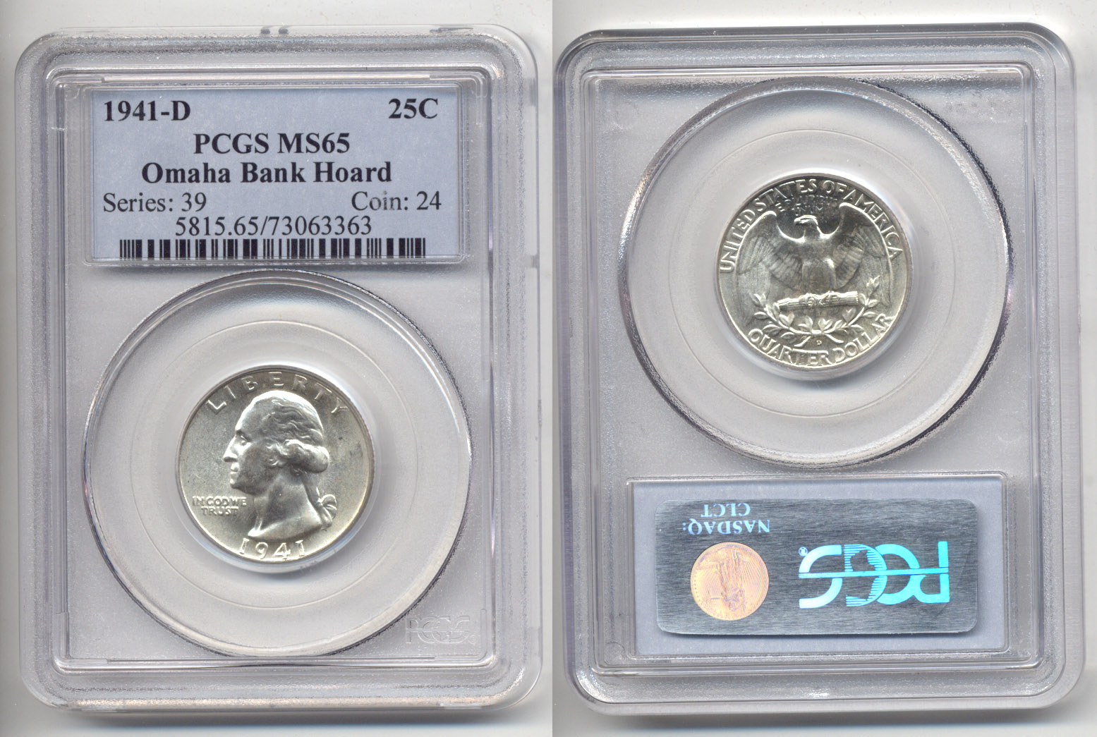 1941-D Washington Quarter PCGS MS-65 d