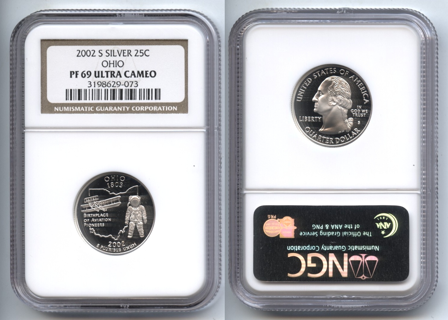 2002-S Ohio State Quarter NGC Proof-69 Ultra Cameo #a