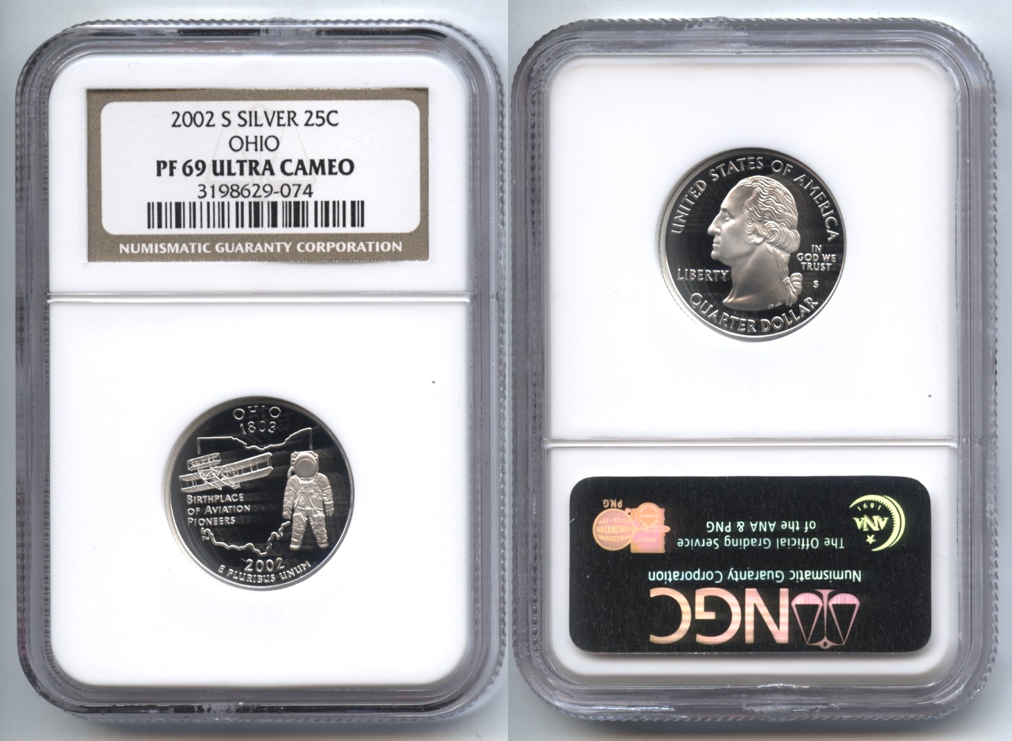2002-S Ohio State Quarter NGC Proof-69 Ultra Cameo #b