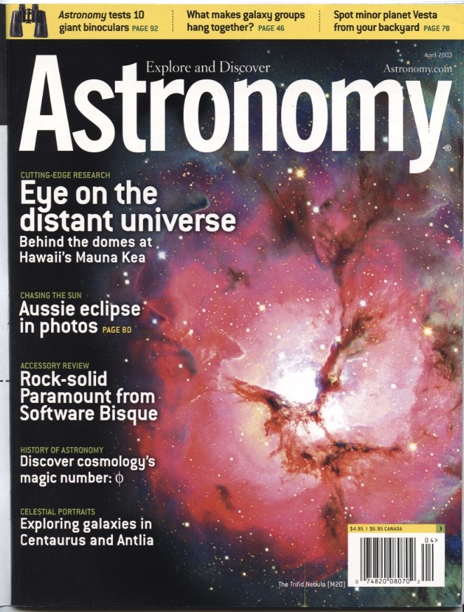 Astronomy Magazine April 2003