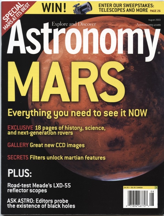 Astronomy Magazine August 2003