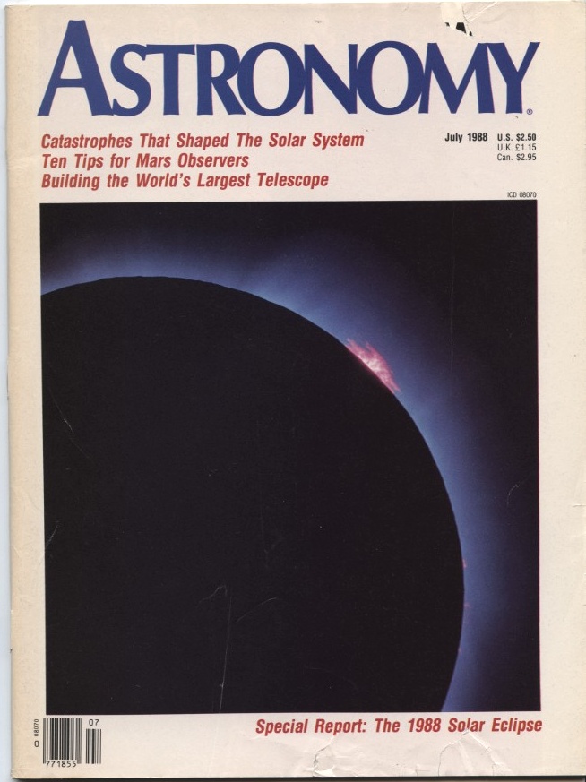Astronomy Magazine July 1988