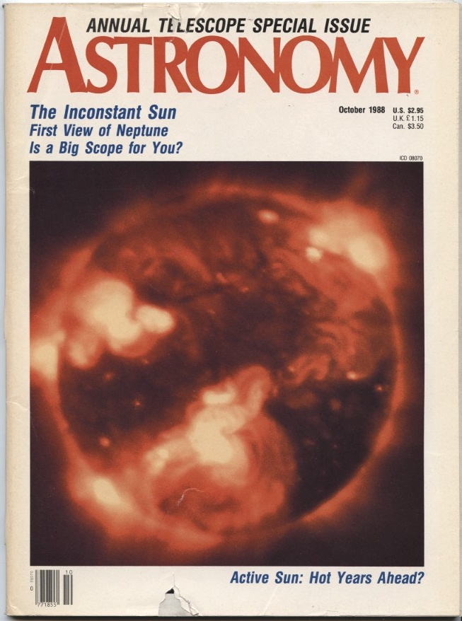 Astronomy Magazine October 1988