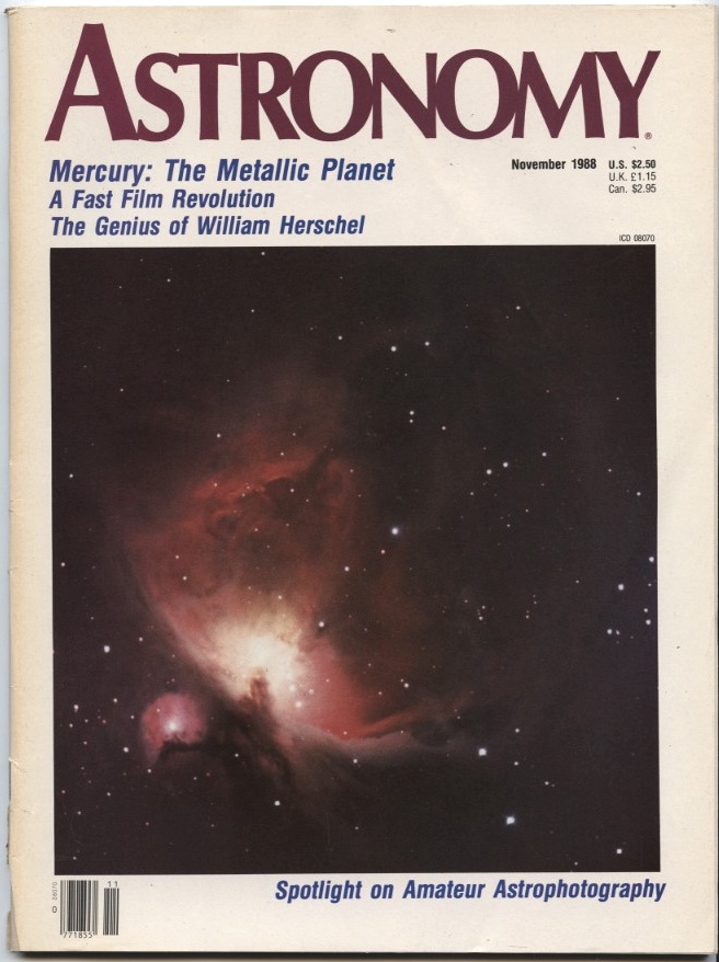 Astronomy Magazine November 1988