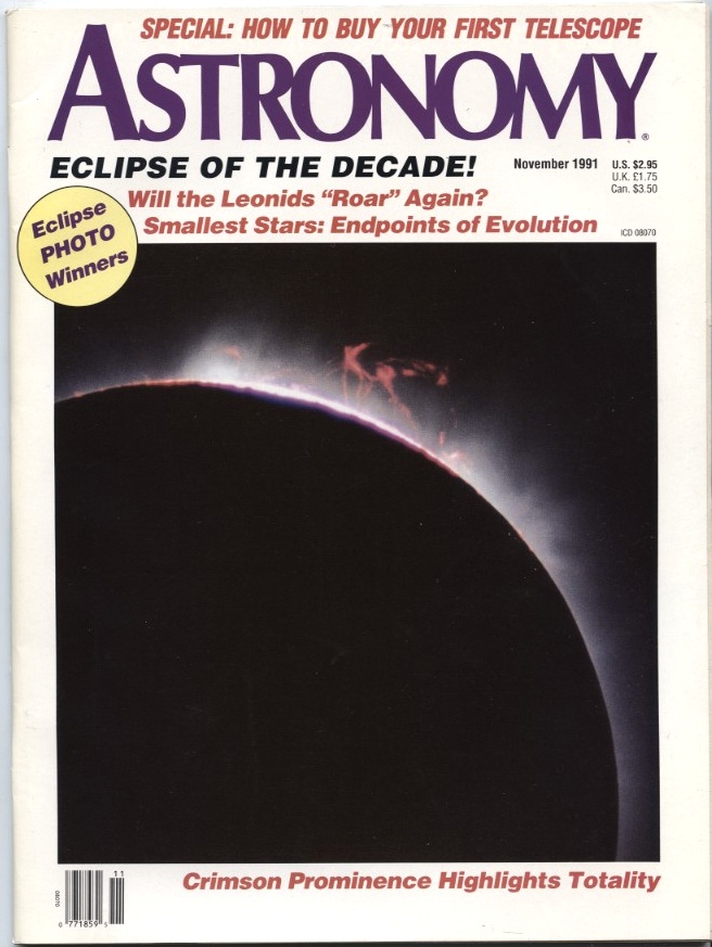 Astronomy Magazine November 1991