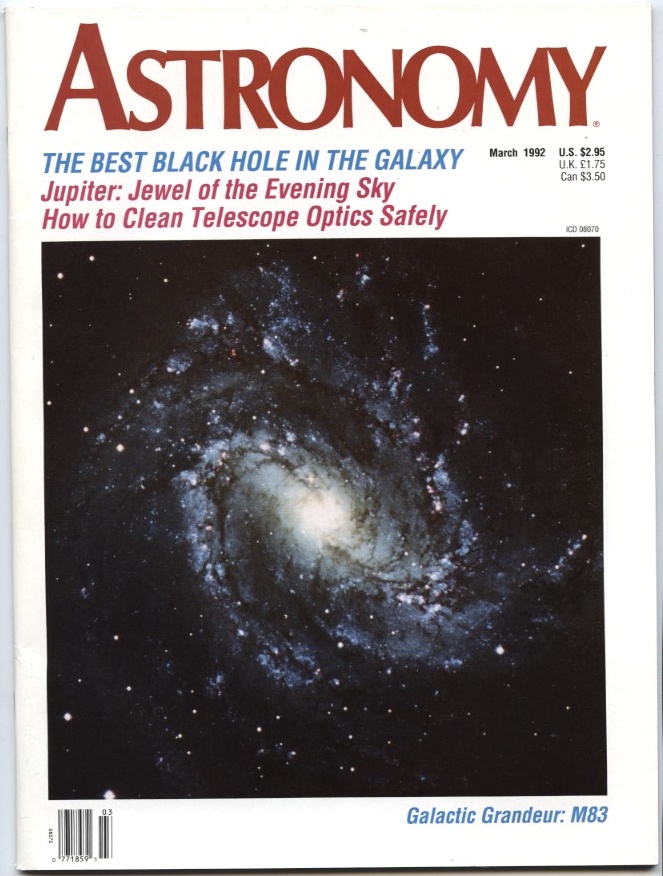 Astronomy Magazine March 1992