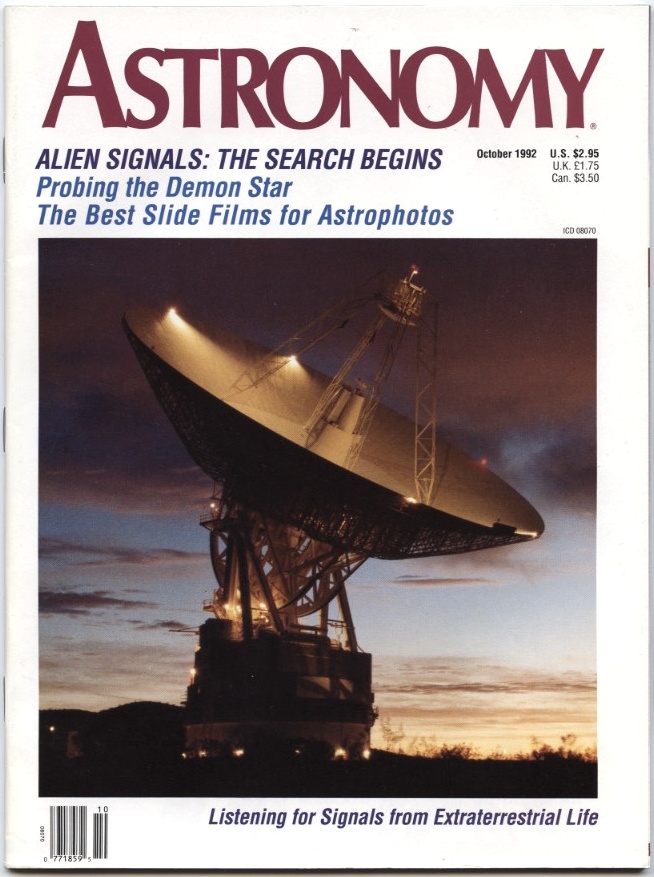 Astronomy Magazine October 1992