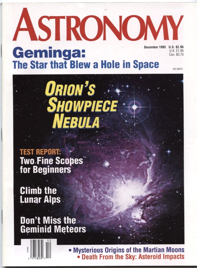 Astronomy Magazine December 1993