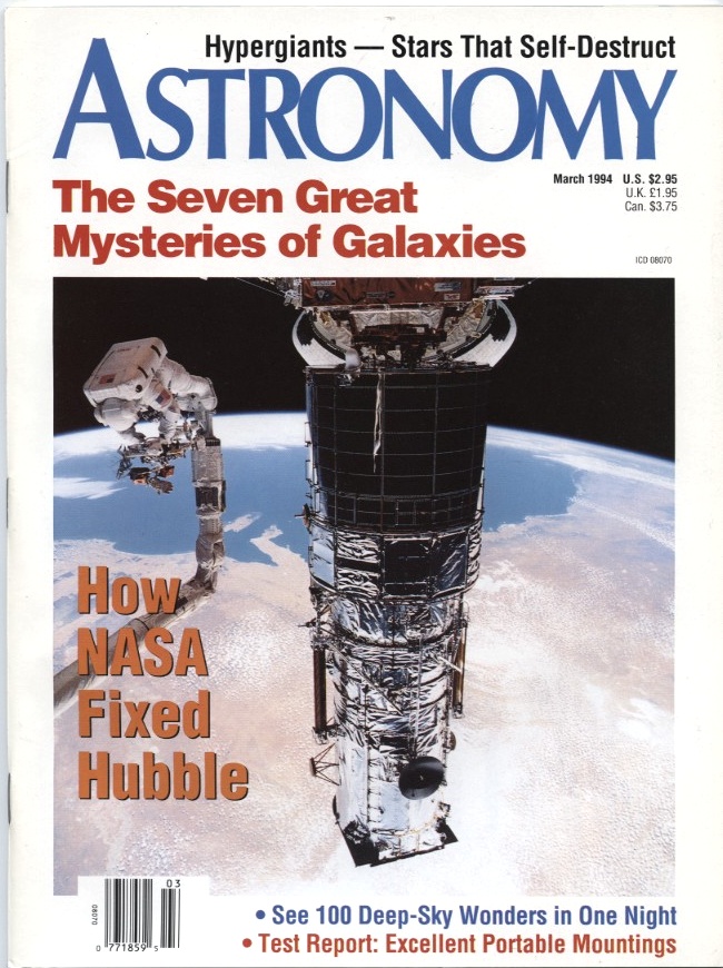 Astronomy Magazine March 1994