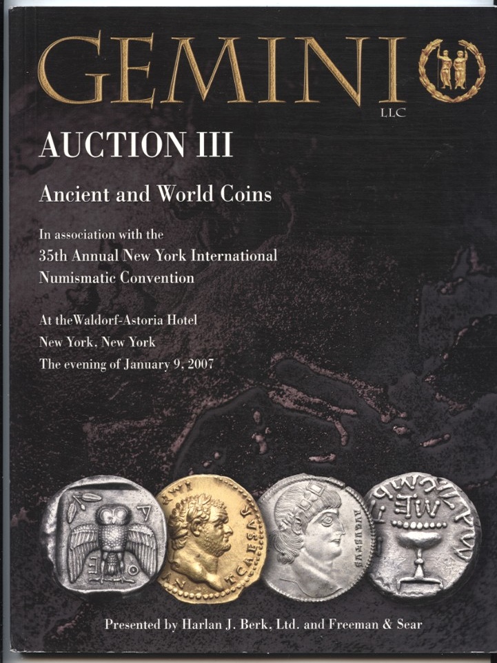 Harlan J Berk Gemini Auction III Ancient And World Coins January 9 2007