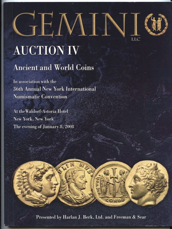 Harlan J Berk Gemini Auction IV Ancient And World Coins January 8 2008