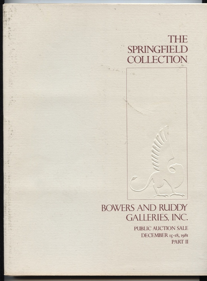 Bowers and Ruddy Galleries Springfield Collection Part 2 December 15 18 1981
