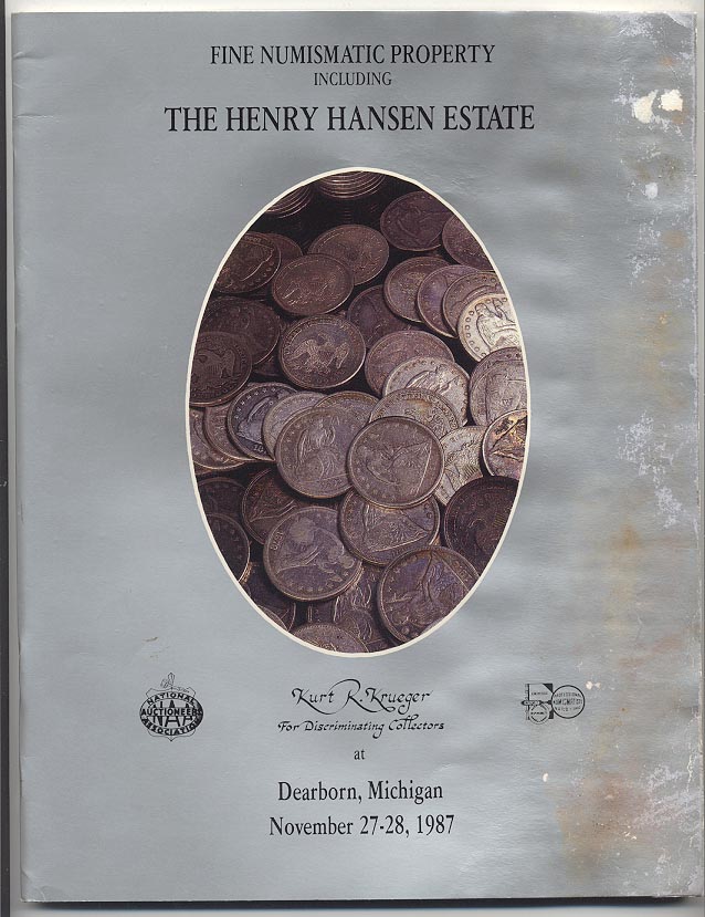 Kurt R Krueger Henry Hansen Estate Sale November 1987