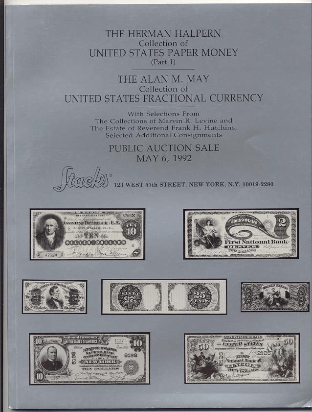 Stacks Herman Halpern and Alan M May Collections Sale May 1992