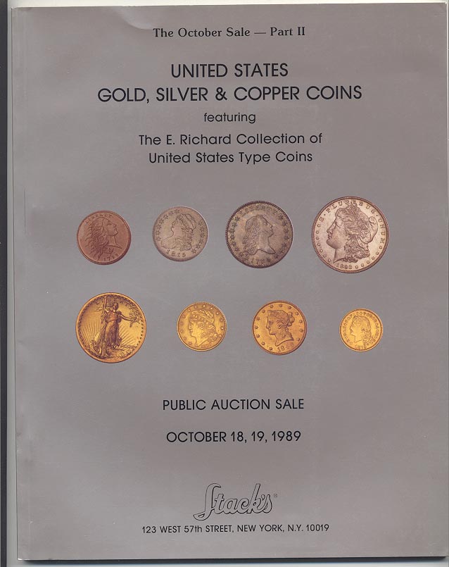 Stacks Richard Type Coins Sale October 1989